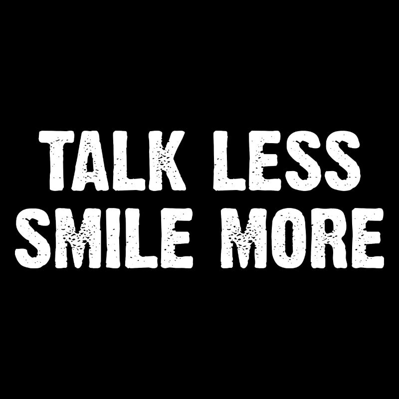 Parler moins, sourire plus