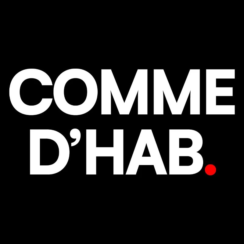 COMME D’HAB | Expression humour minimaliste