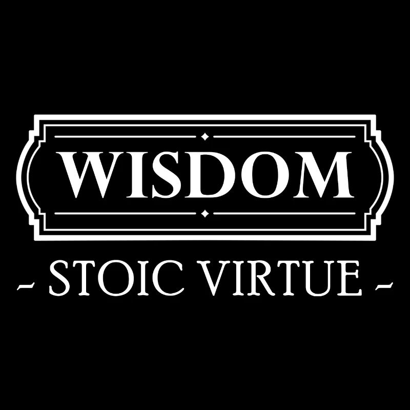 Stoische Tugend Wisdom Stoizismus Geschenk