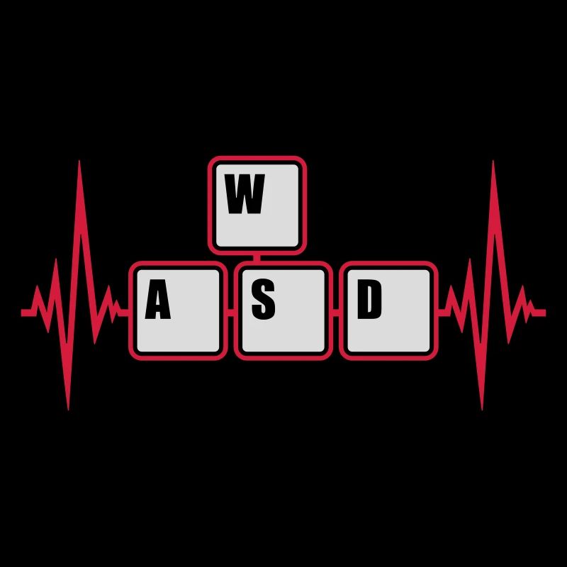 WASD Keyboard Keys Gamer