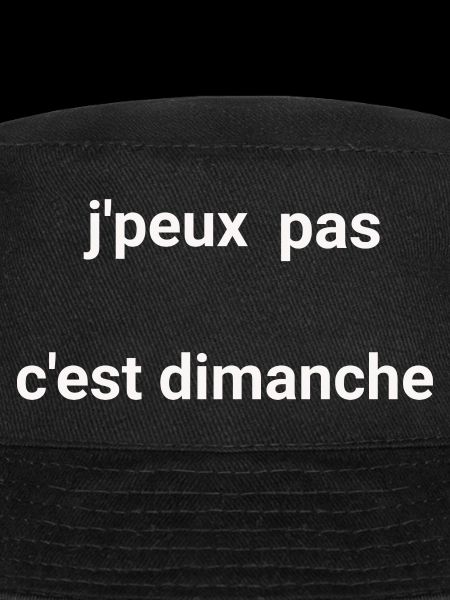 je peux pas cest dimanche