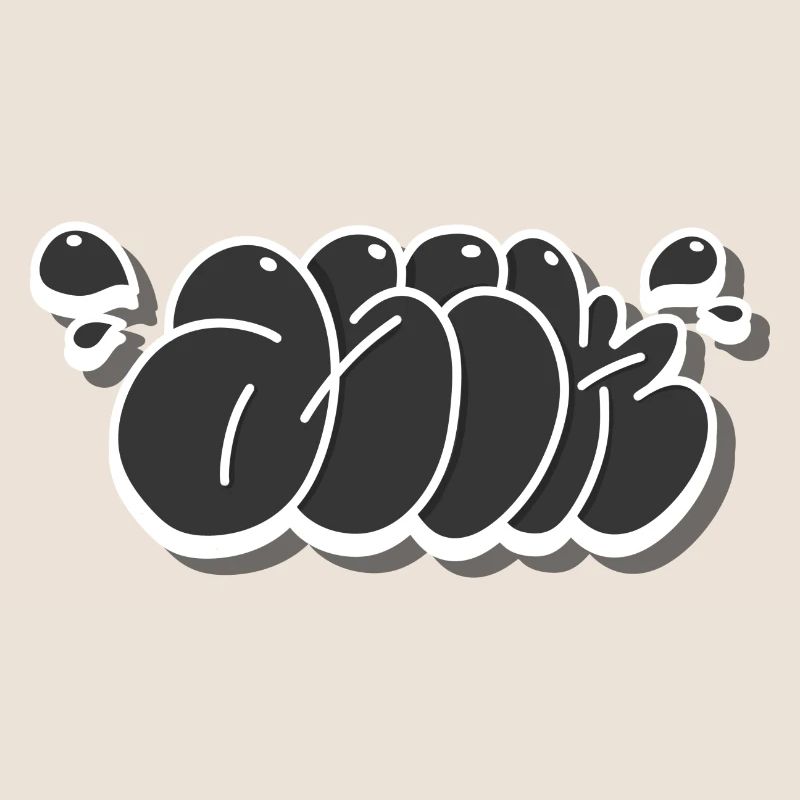 Graffiti throwup asik