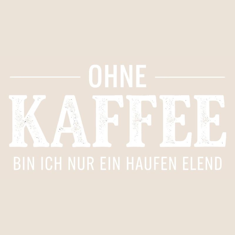 Ohne Kaffee ein Haufen Elend