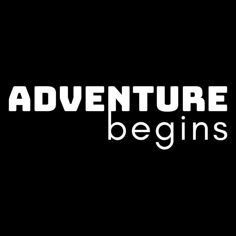 Adventure begins (white font)