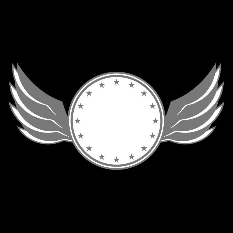 star circle frame round wing ring shield shield