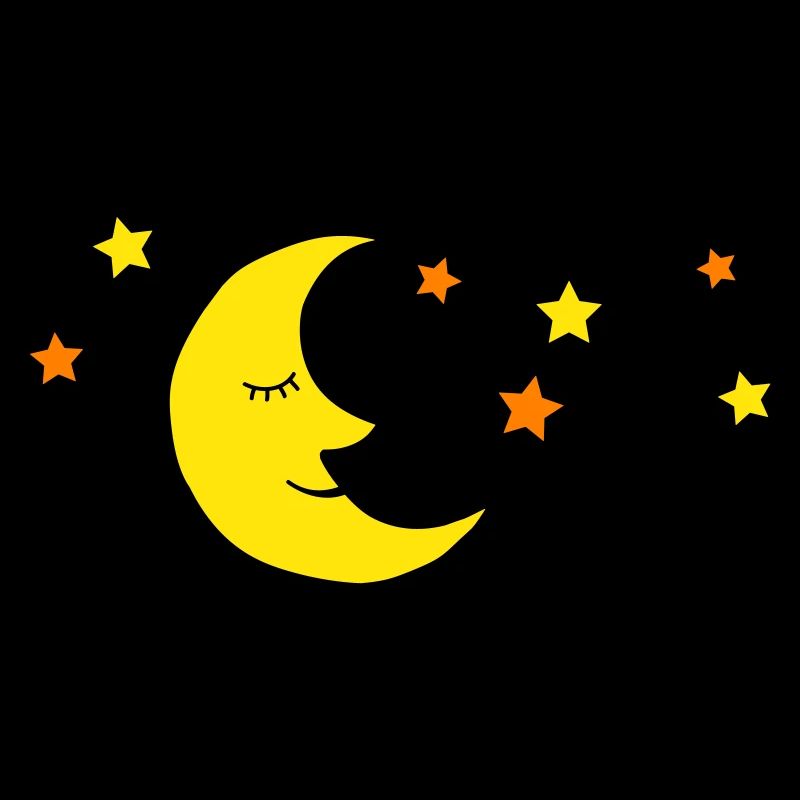 Lune et étoiles