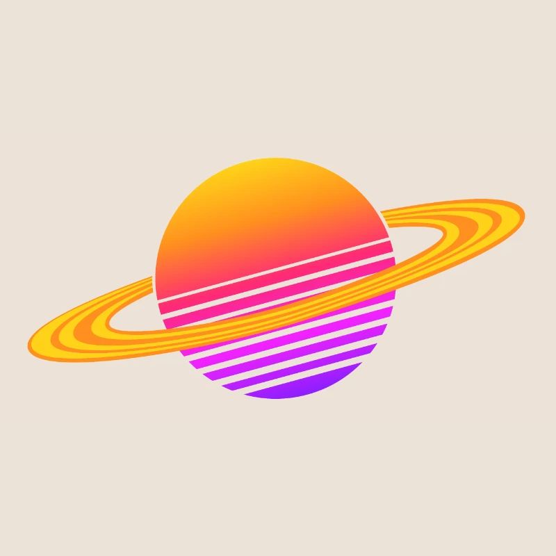 Synthwave Saturn