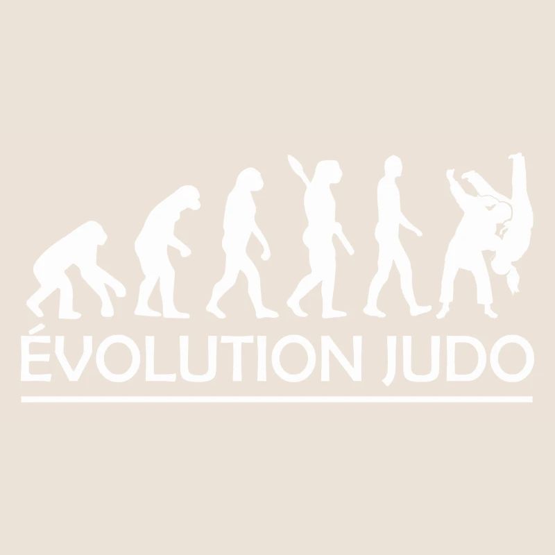 Evolution Judo / cadeau humour judo