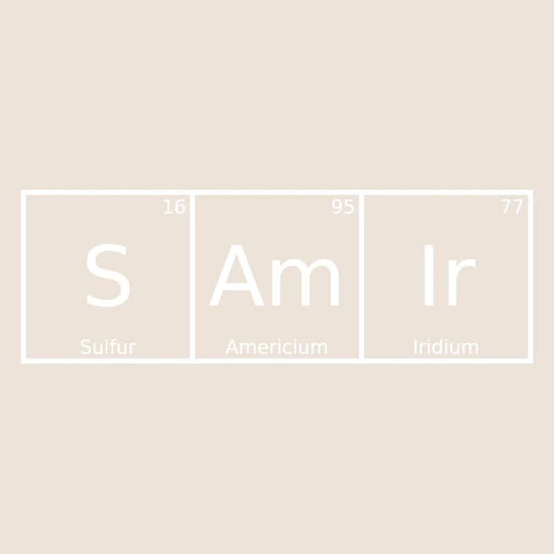Samir Nom Prénom Chimie Tableau périodique Éléments