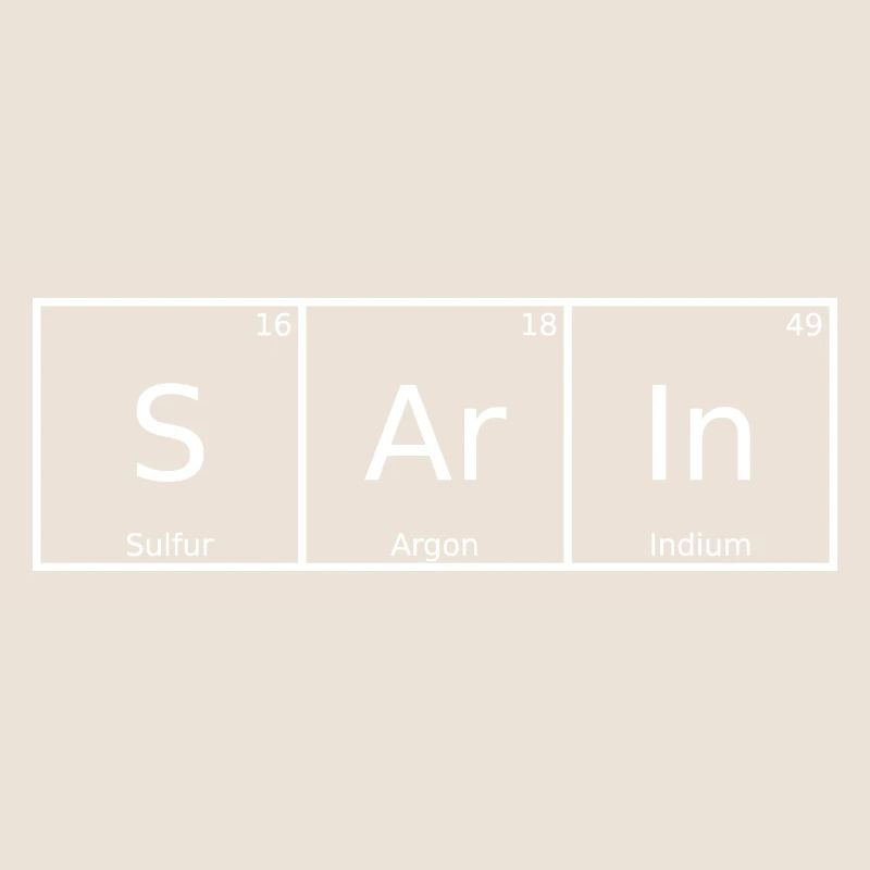 Sarin Nom Prénom Chimie Tableau périodique Éléments