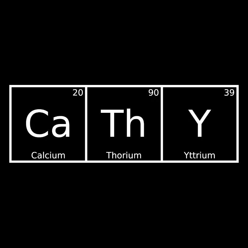 Cathy Nom Prénom Chimie Tableau périodique Éléments
