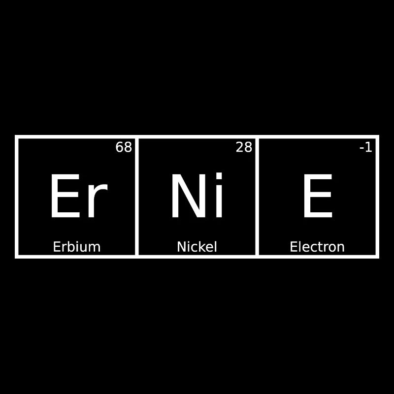 Ernie Nom Prénom Chimie Tableau périodique Éléments