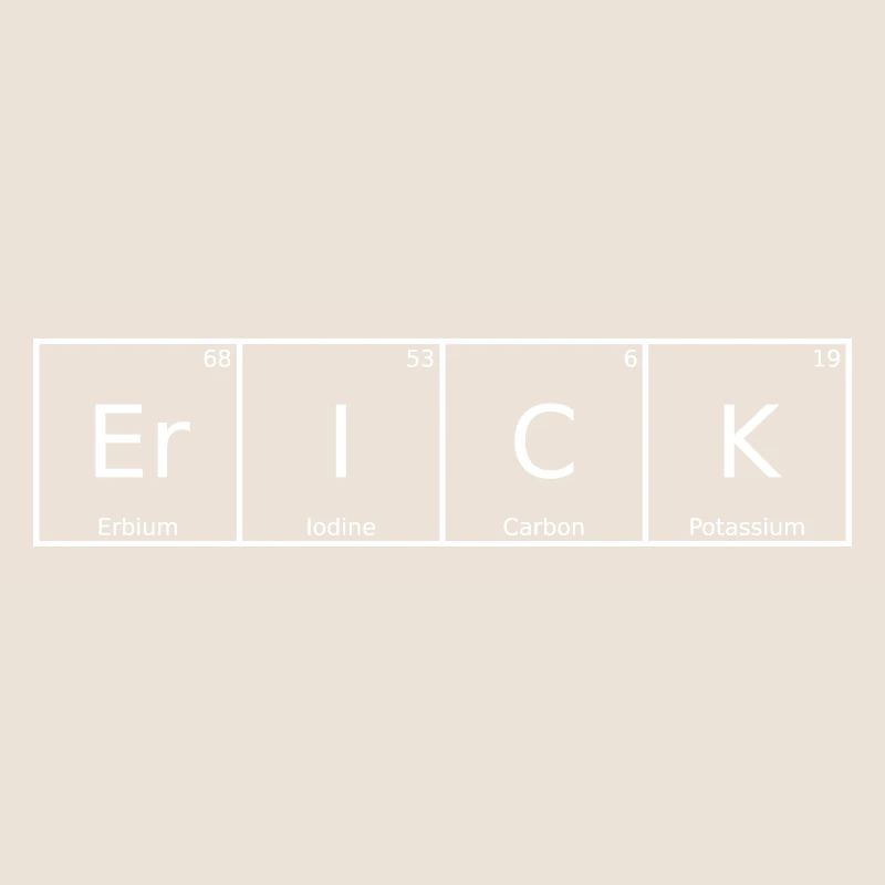 Erick Name First Name Chemistry Periodic Table Elements