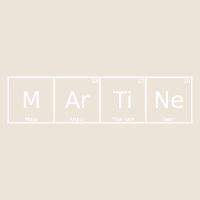 Martine Name First Name Chemistry Periodic Table Element