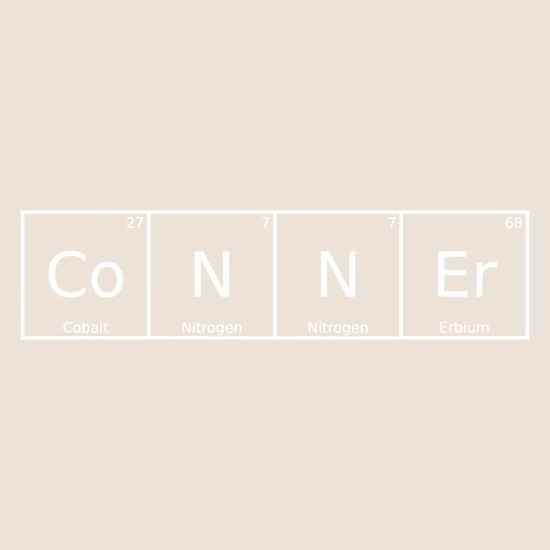 Conner Name First Name Chemistry Periodic Table Elements