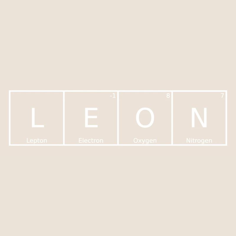 Leon Surname First Name Chemistry Periodic Table Elements
