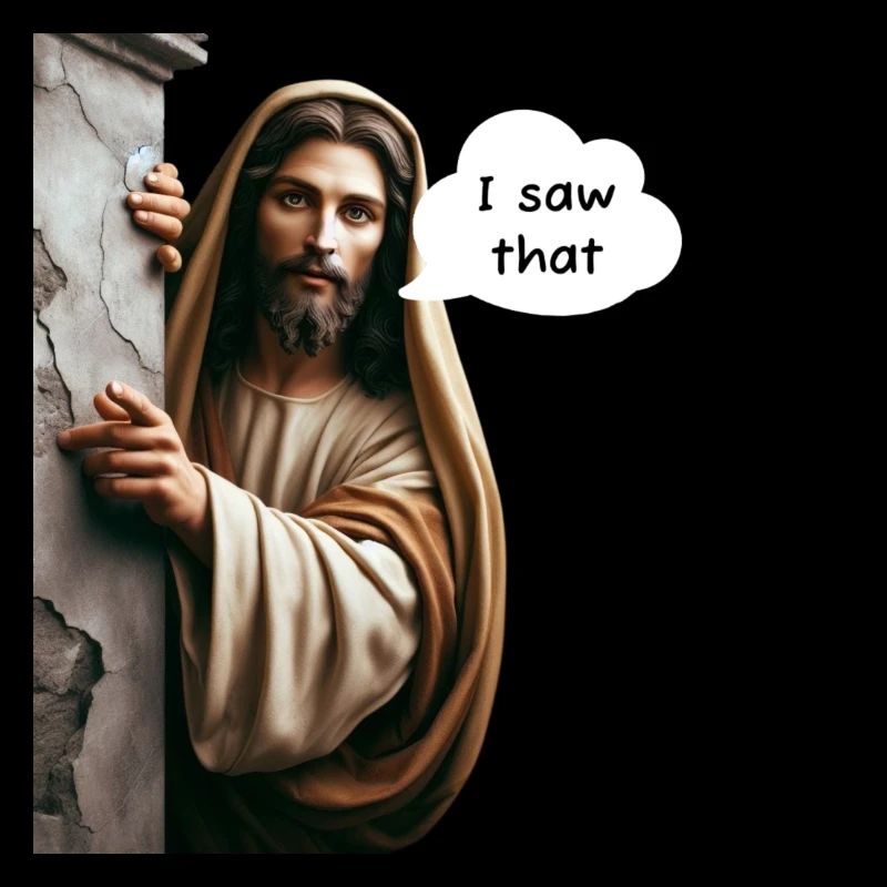 Jesus "I saw that" meme