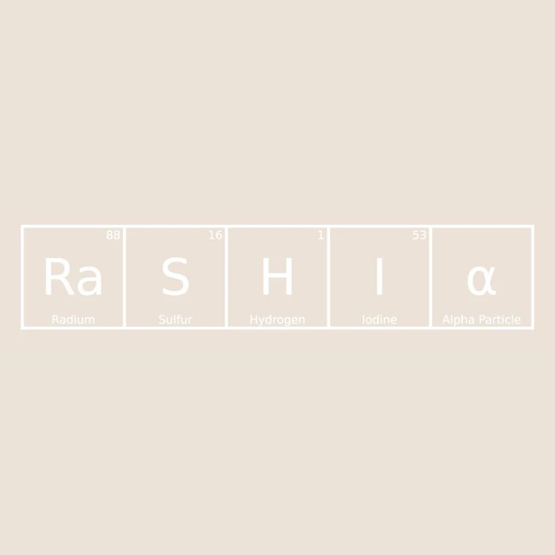 Rashia Surname First Name Chemistry Periodic Table Elements