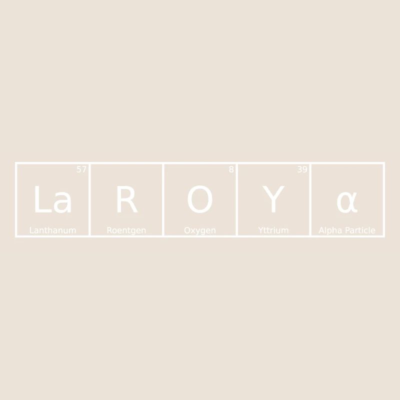 Laroya Surname First Name Chemistry Periodic Table Elements