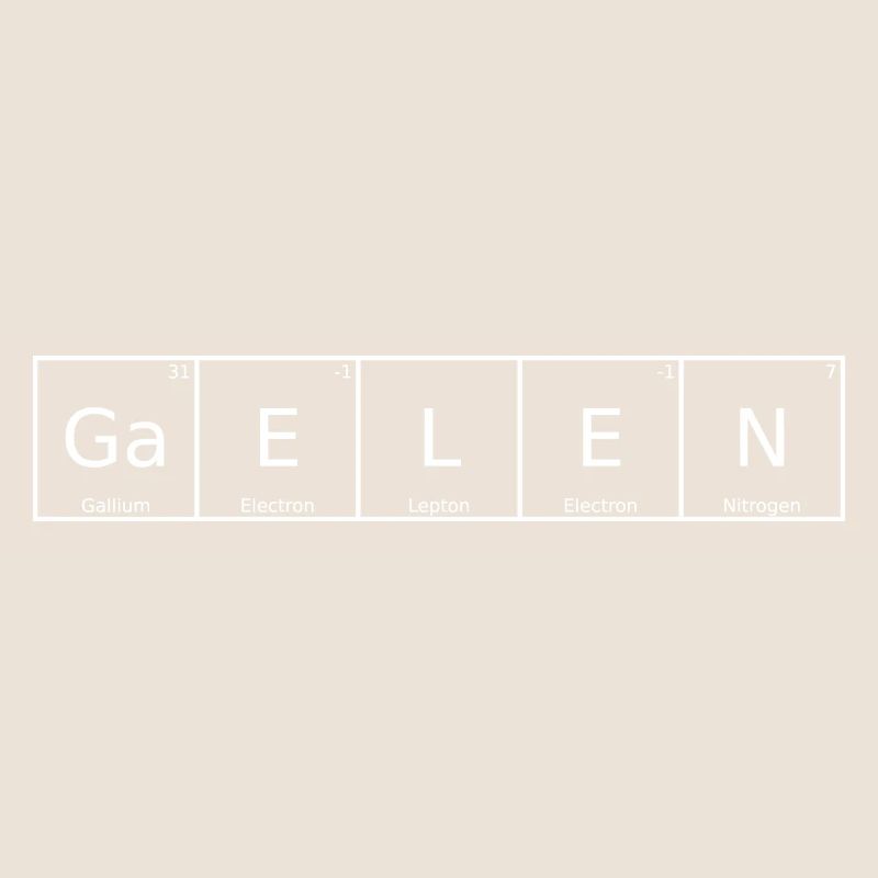 Gaelen Surname First Name Chemistry Periodic Table Elements