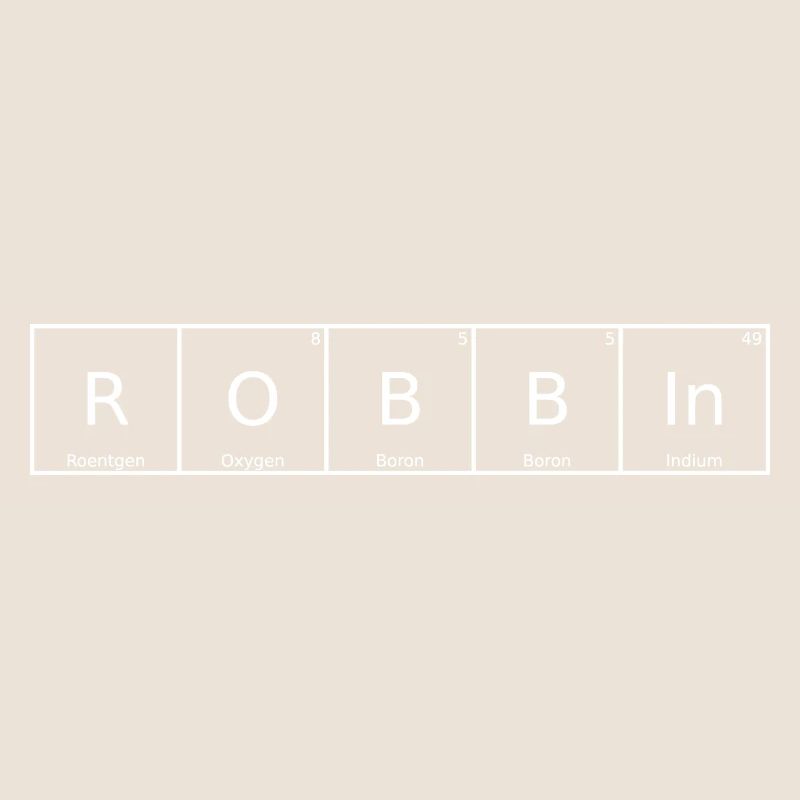 Robbin Nom Prénom Chimie Tableau périodique Éléments