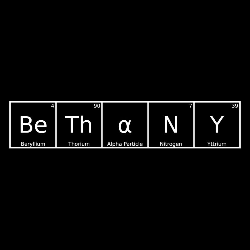 Bethany Nom Prénom Chimie Tableau périodique Élément