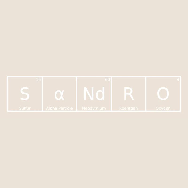 Sandro Name Vorname Chemie Periodensystem Elemente