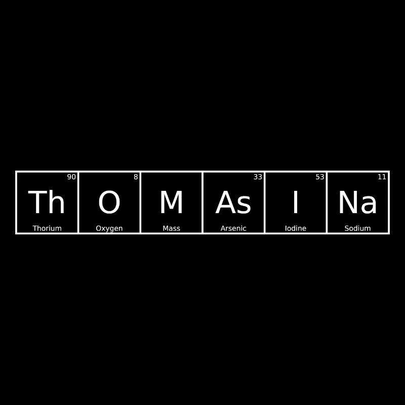 Thomasina Name First Name Chemistry Periodic Table