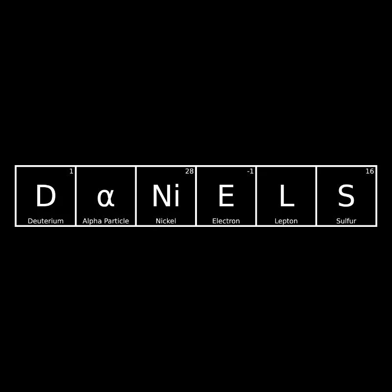 Daniel's Surname First Name Chemistry Periodic Table Element