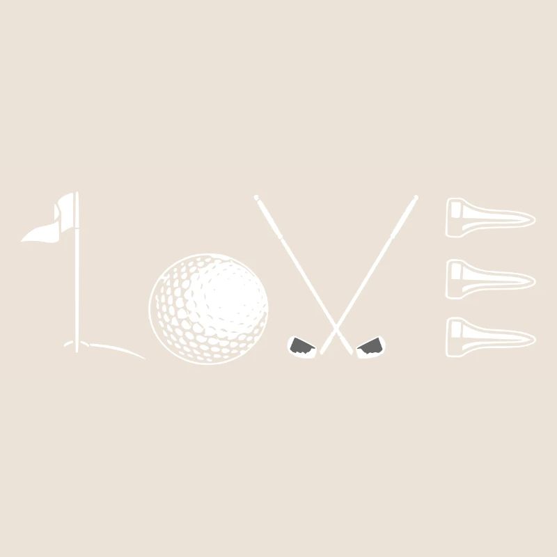 Golf - Love - Golfspieler Geschenkidee