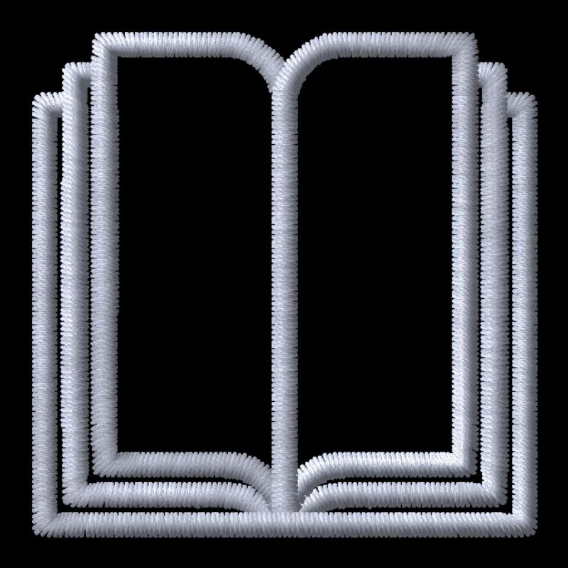 Book embroidered