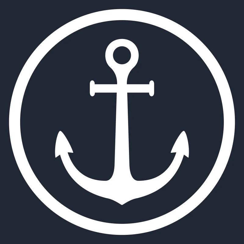 Anker in Kreis Vector