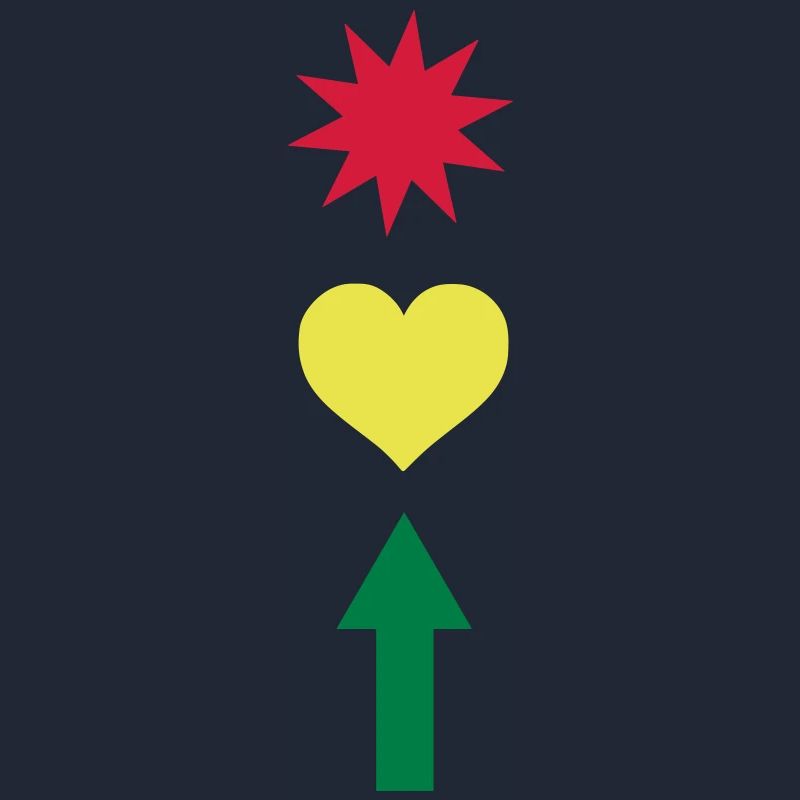 Traffic light Star heart Arrow 3c