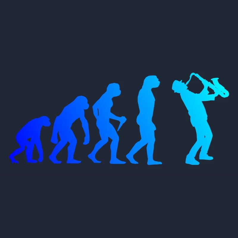 Saxophone Evolution Saxophoniste Sax Men Boys
