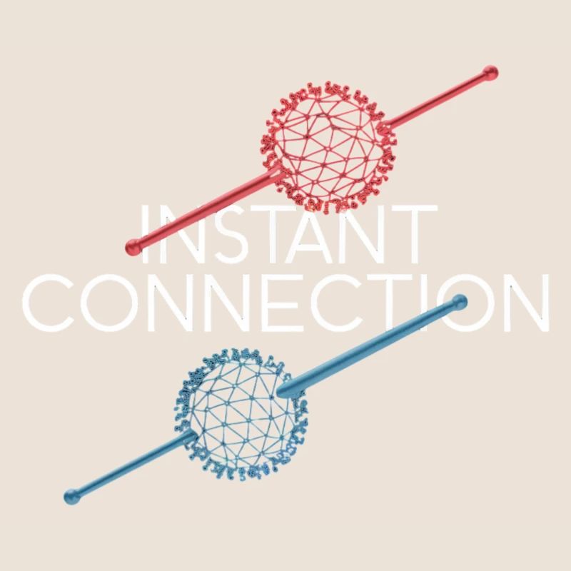 Instant Connection Geometric Art Design