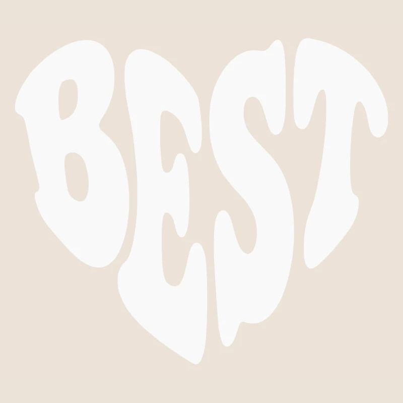 Bestes (Freund / Partner) Herz – Anpassbare Farbe
