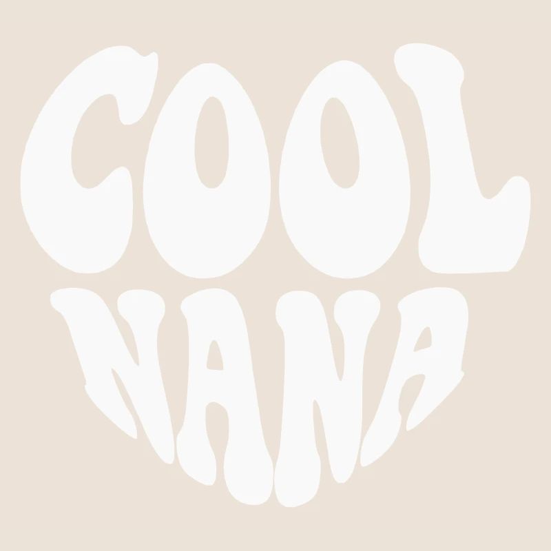 Cool Nana Heart Logo – Anpassbare Farbe