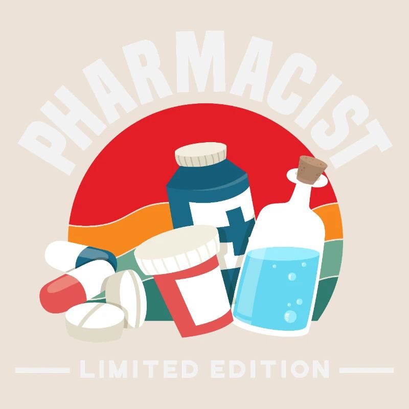 Pharmacist Retro Pharmacy Technician