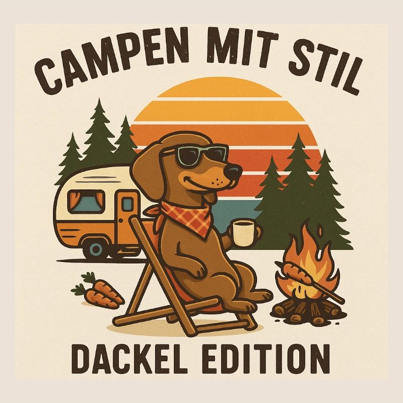 Campen mit Stil: Dackel Edition