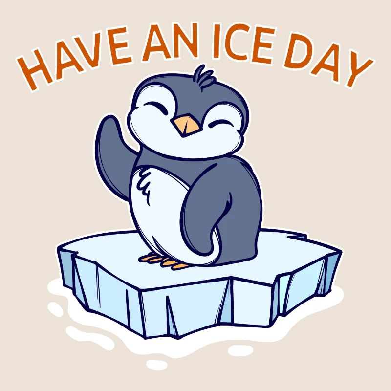 Antarctique Ice Cold Penguin Déclaration Oiseau de mer
