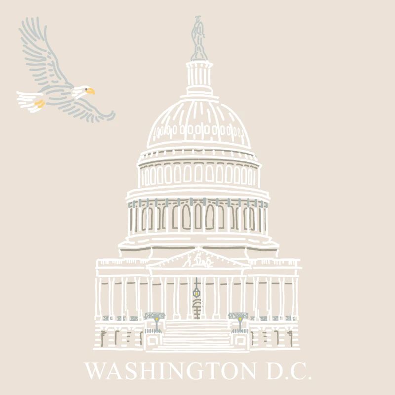 Washington D.C., Structure du Capitole, Pygargue à tête blanche