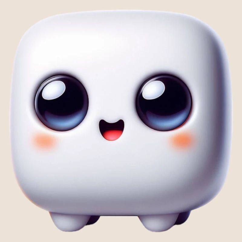 Face du Cube Kawaii – Bloc mignon