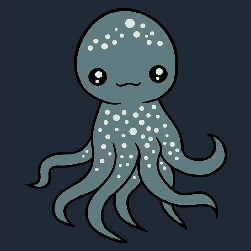 Pieuvre, Pieuvre, Pieuvre, Calmar, Céphalopode, Mignon, Mignon