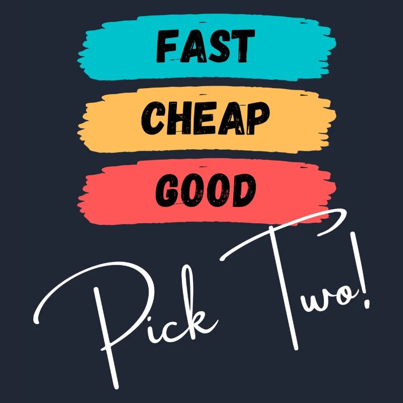Fast, cheap, good - pick two!