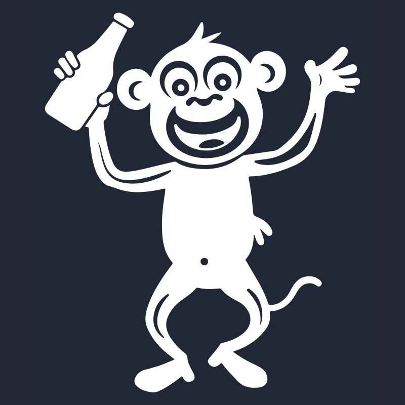 Affe Bierflasche