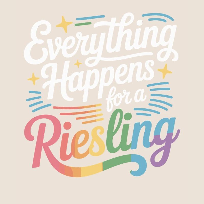 Wein Weintrinker Everything Happens For A Riesling