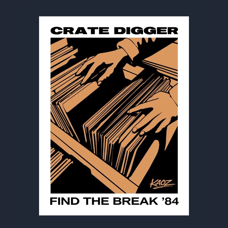 Affiche vinyle Crate Digger 84