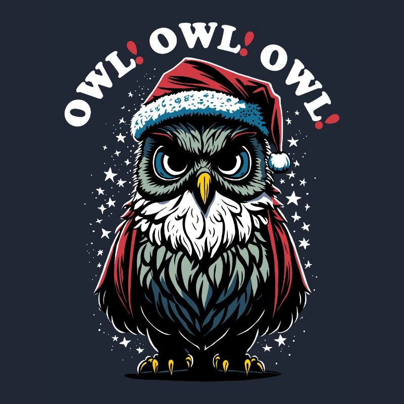 Weihnachtsmann Eule