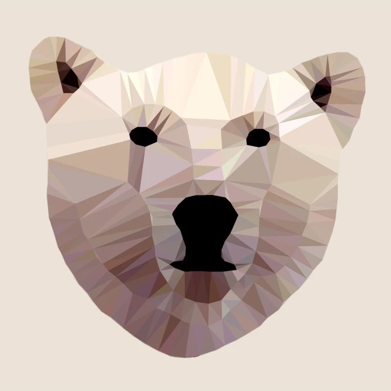 Eisbär Kopf Polygon