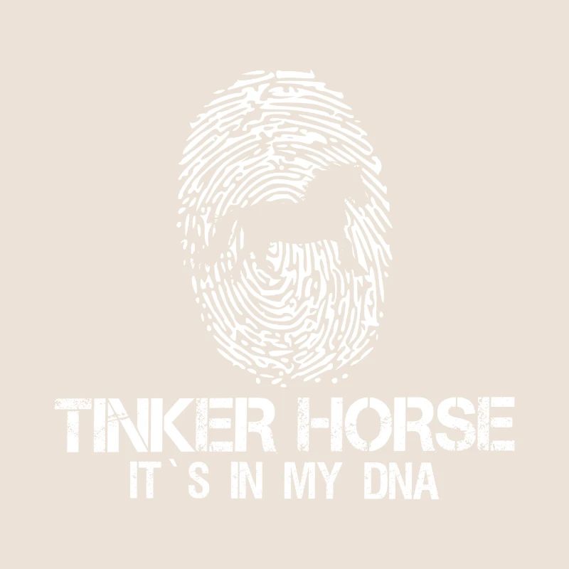 Irish Tinker Pferd DNA Spruch Geschenk Idee